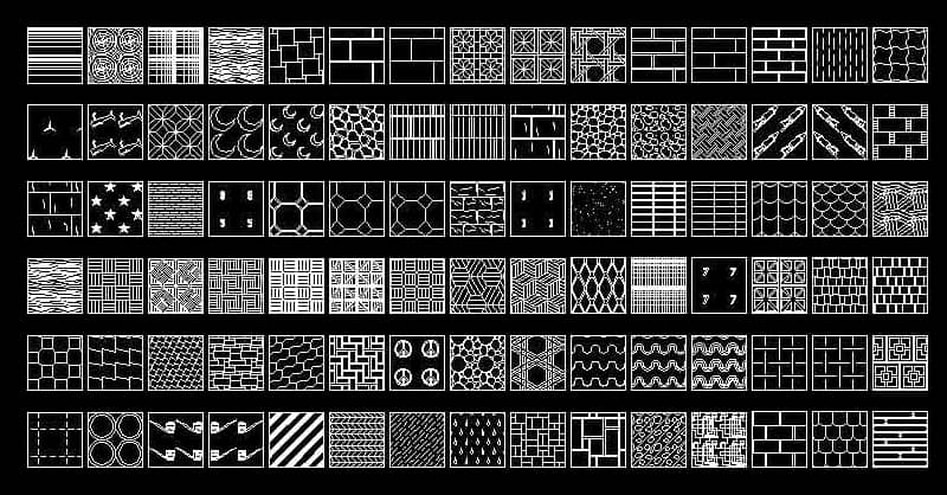 Descarga colección gratis de Hatch patterns para AutoCAD